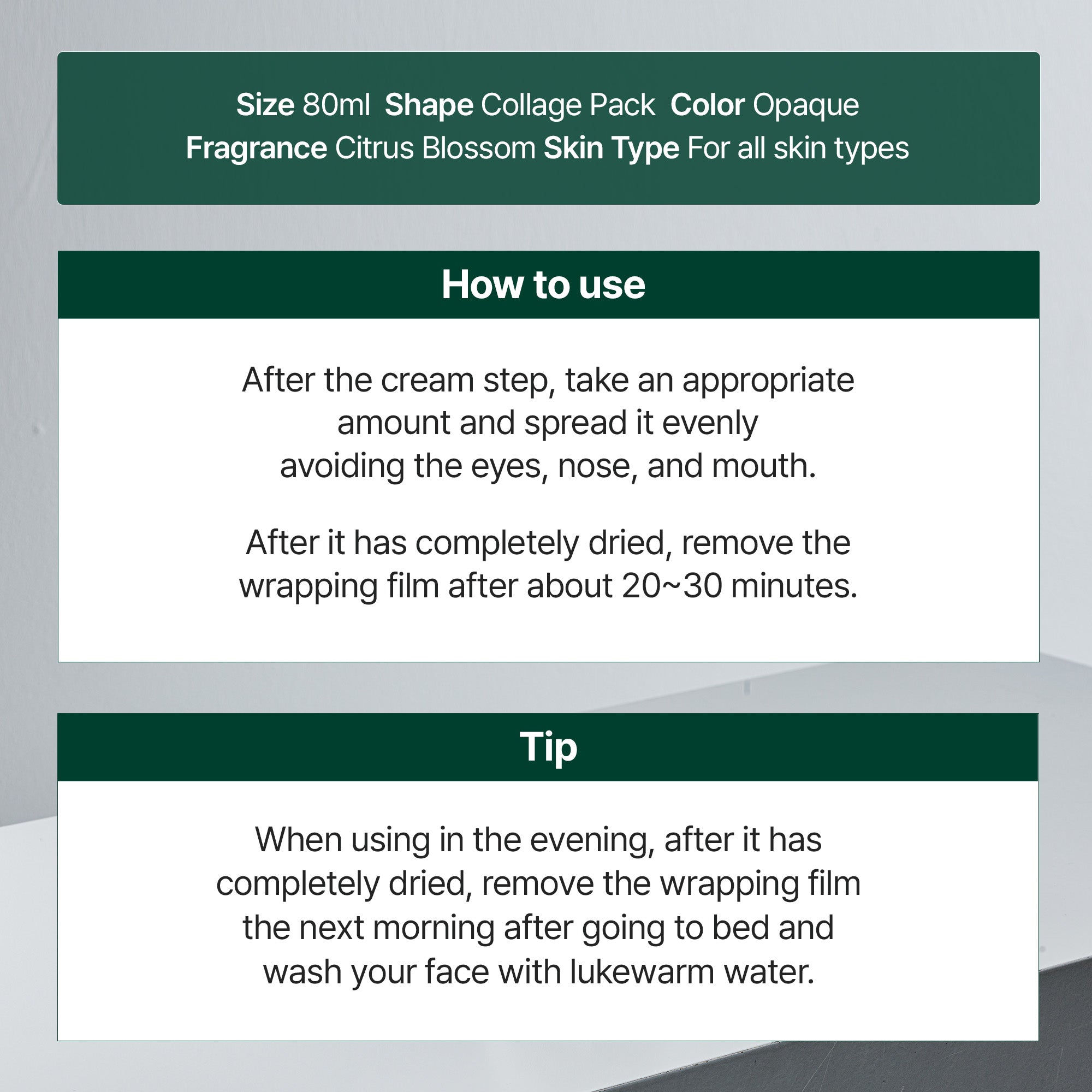 Cerafit Time Collagen Yuja Wrapping Pack