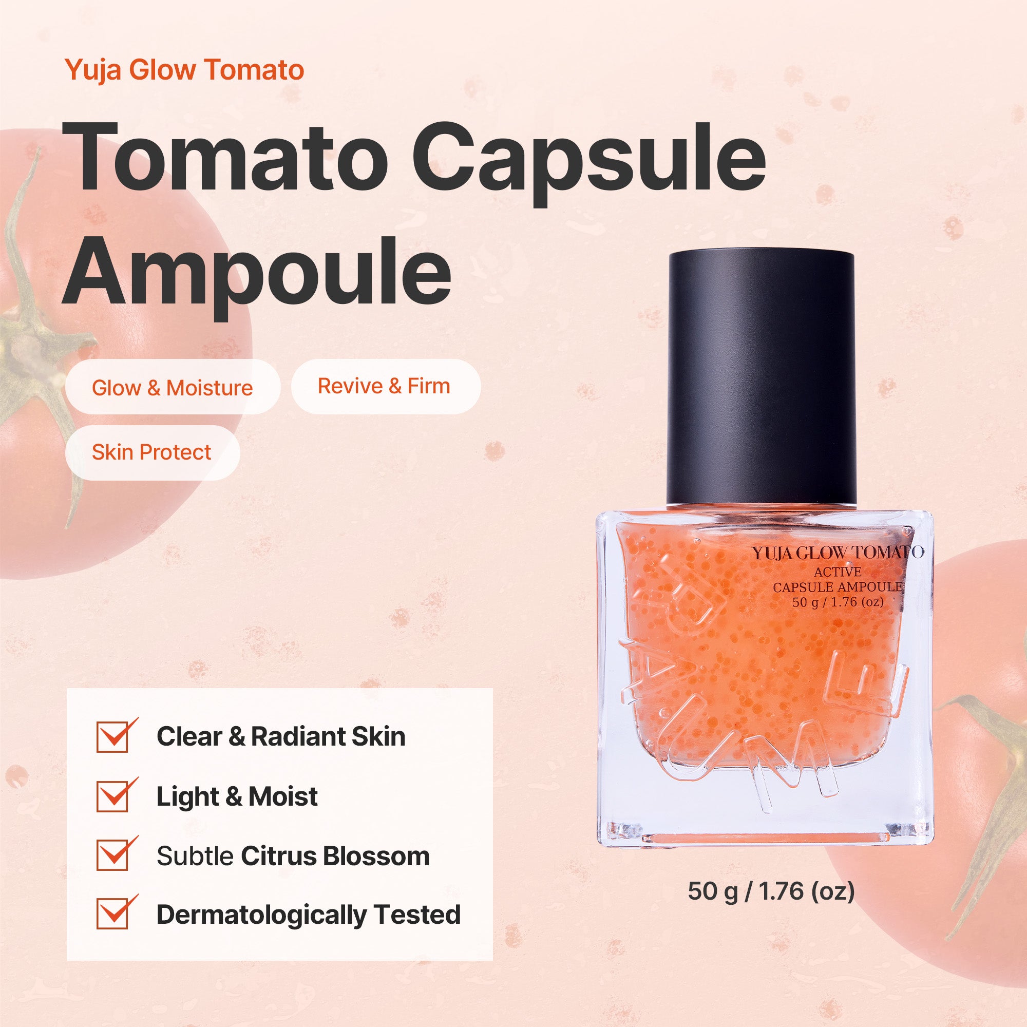 Raume365 Yuja Glow Tomato Active Capsule Ampoule