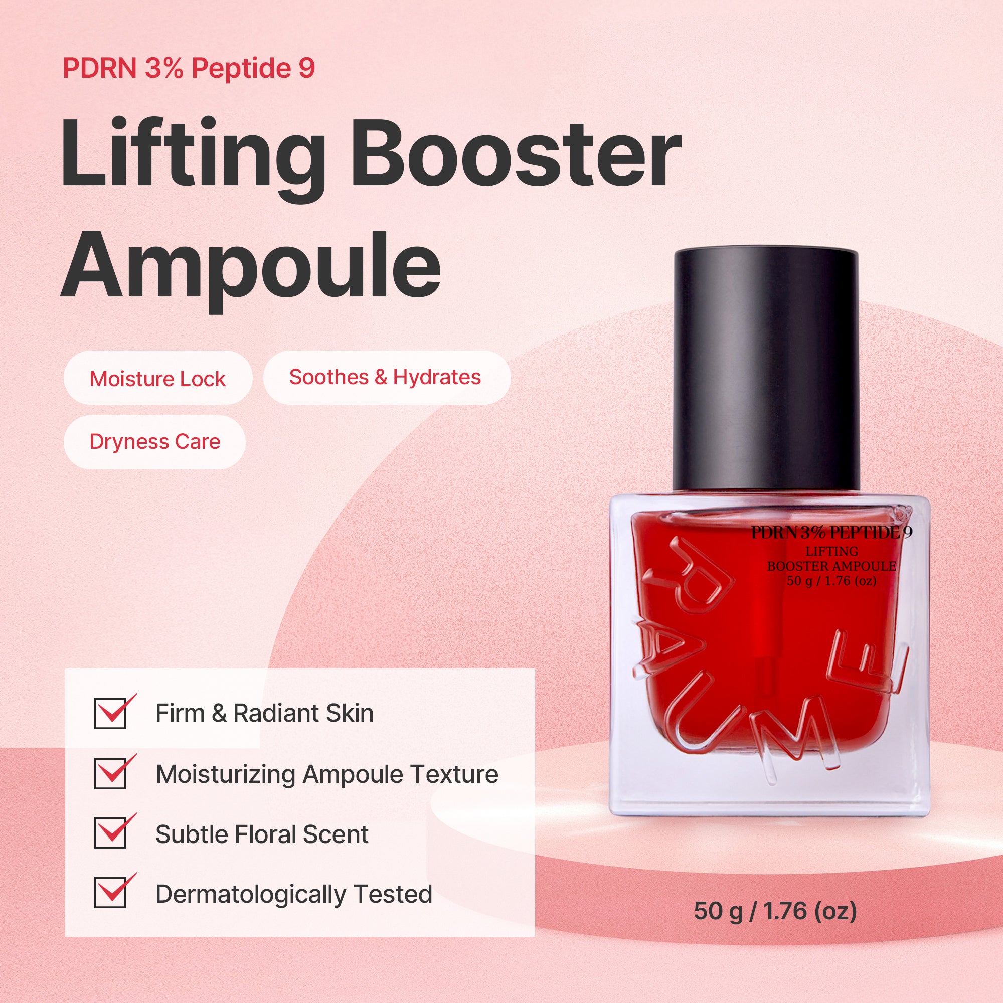 Raume365 PDRN 30,000 ppm 9-Peptide Lifting Radiance Booster Ampoule