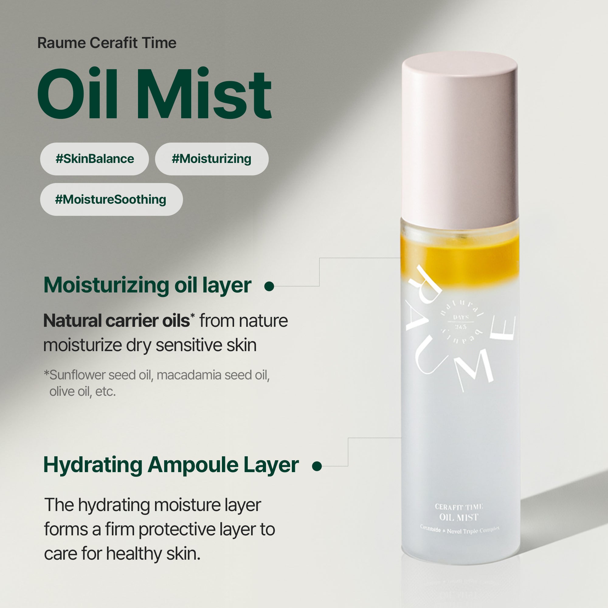 Cerafit Time Dual-Layer Glow Facial Oil Mist
