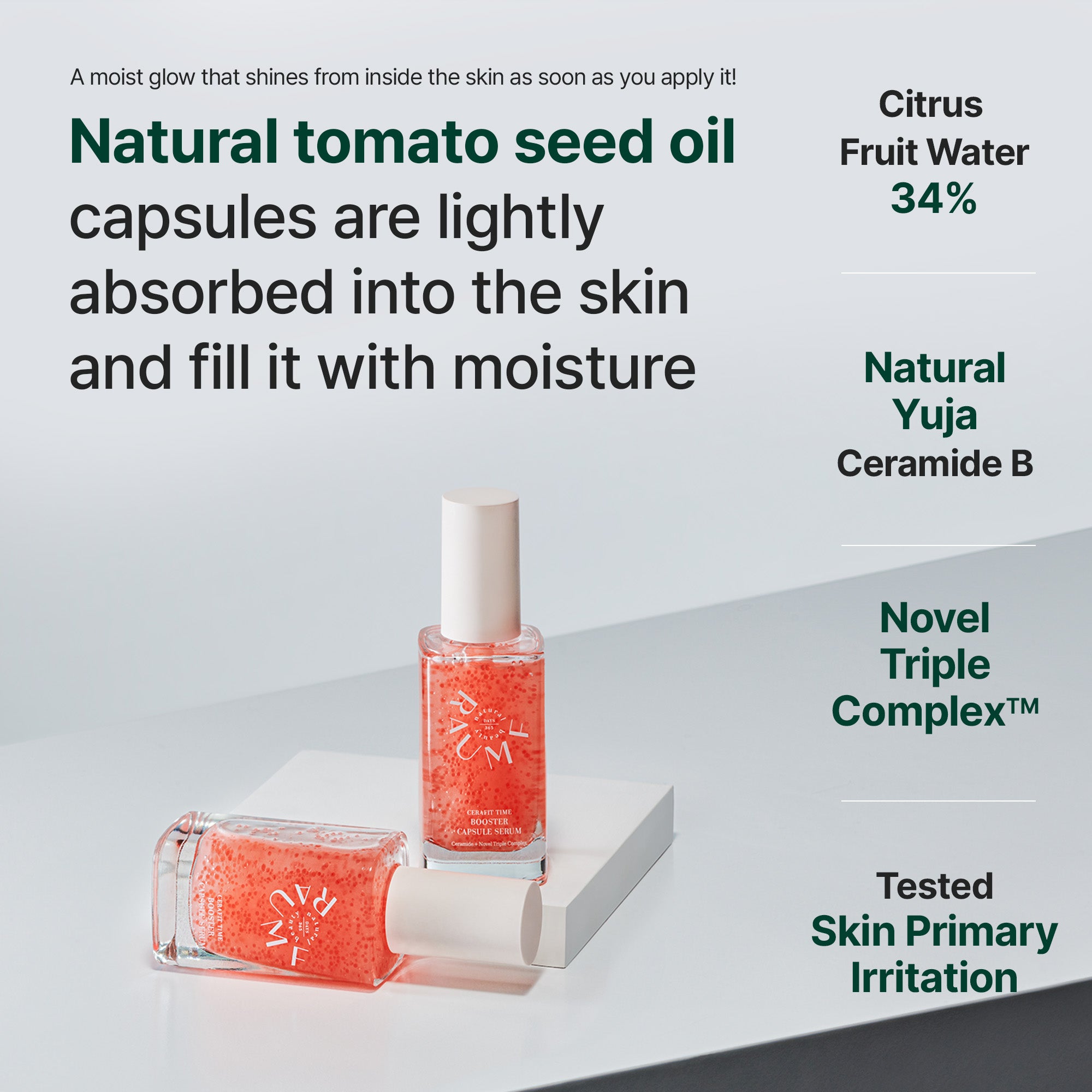 Cerafit Time Yuja Glow Tomato Active Capsule Serum