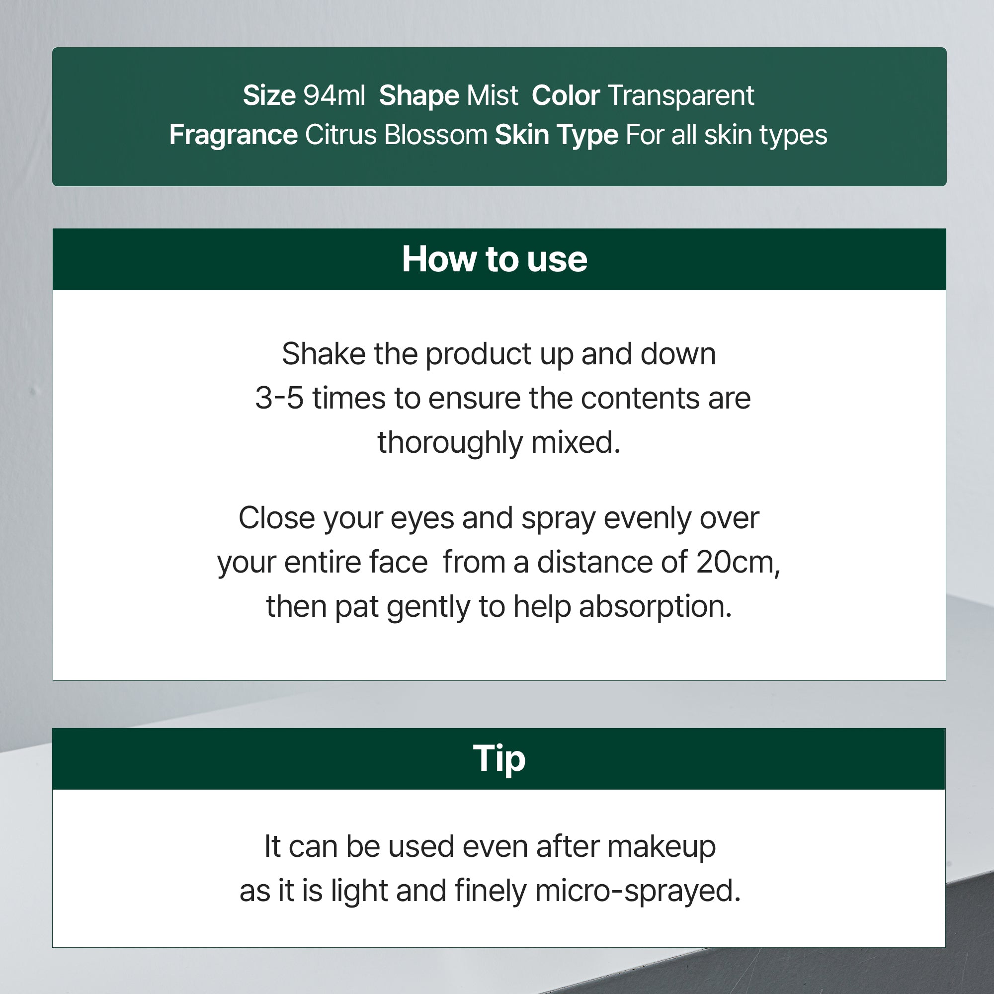 Cerafit Time Dual-Layer Glow Facial Oil Mist