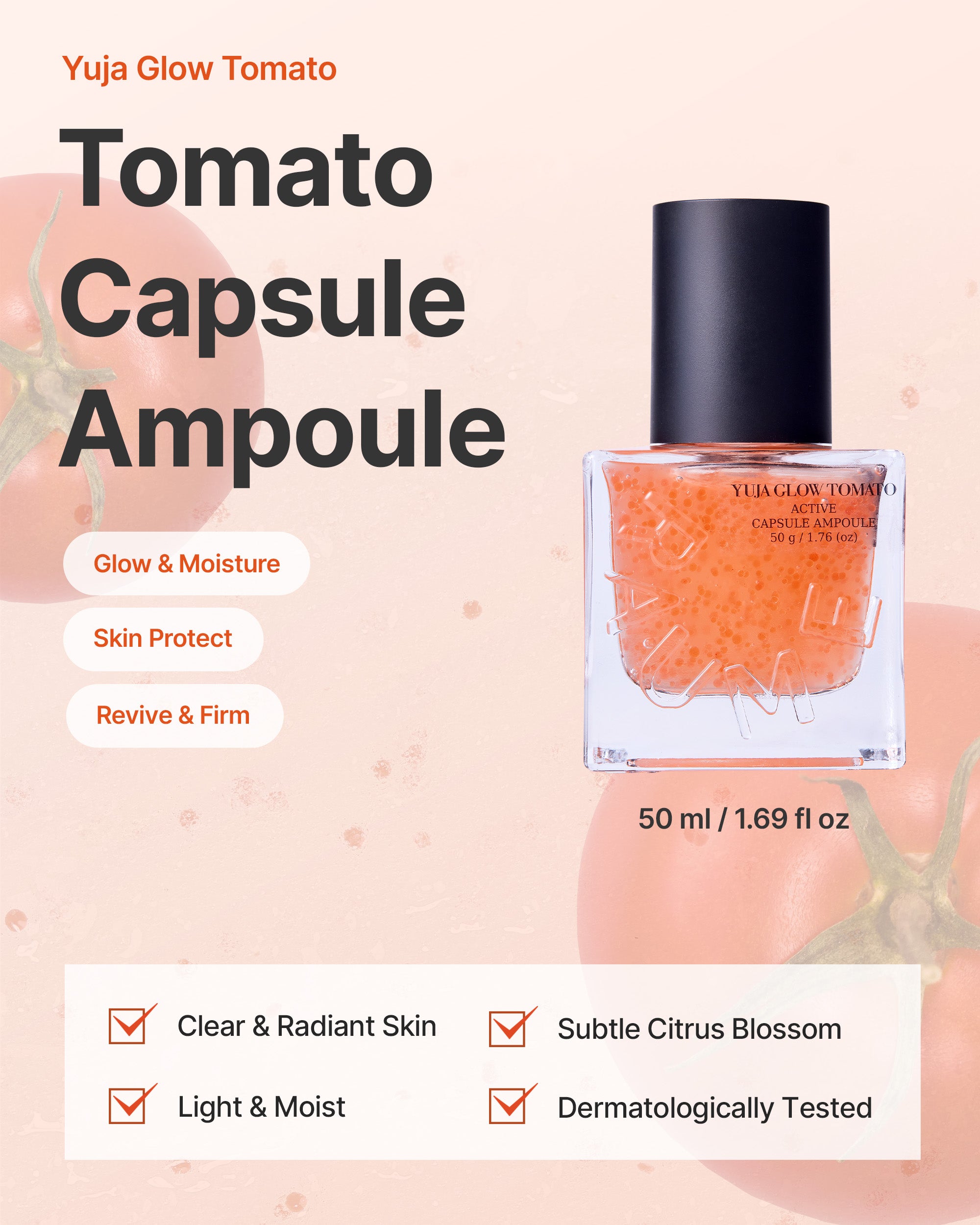 Raume365 Yuja Glow Tomato Active Capsule Ampoule