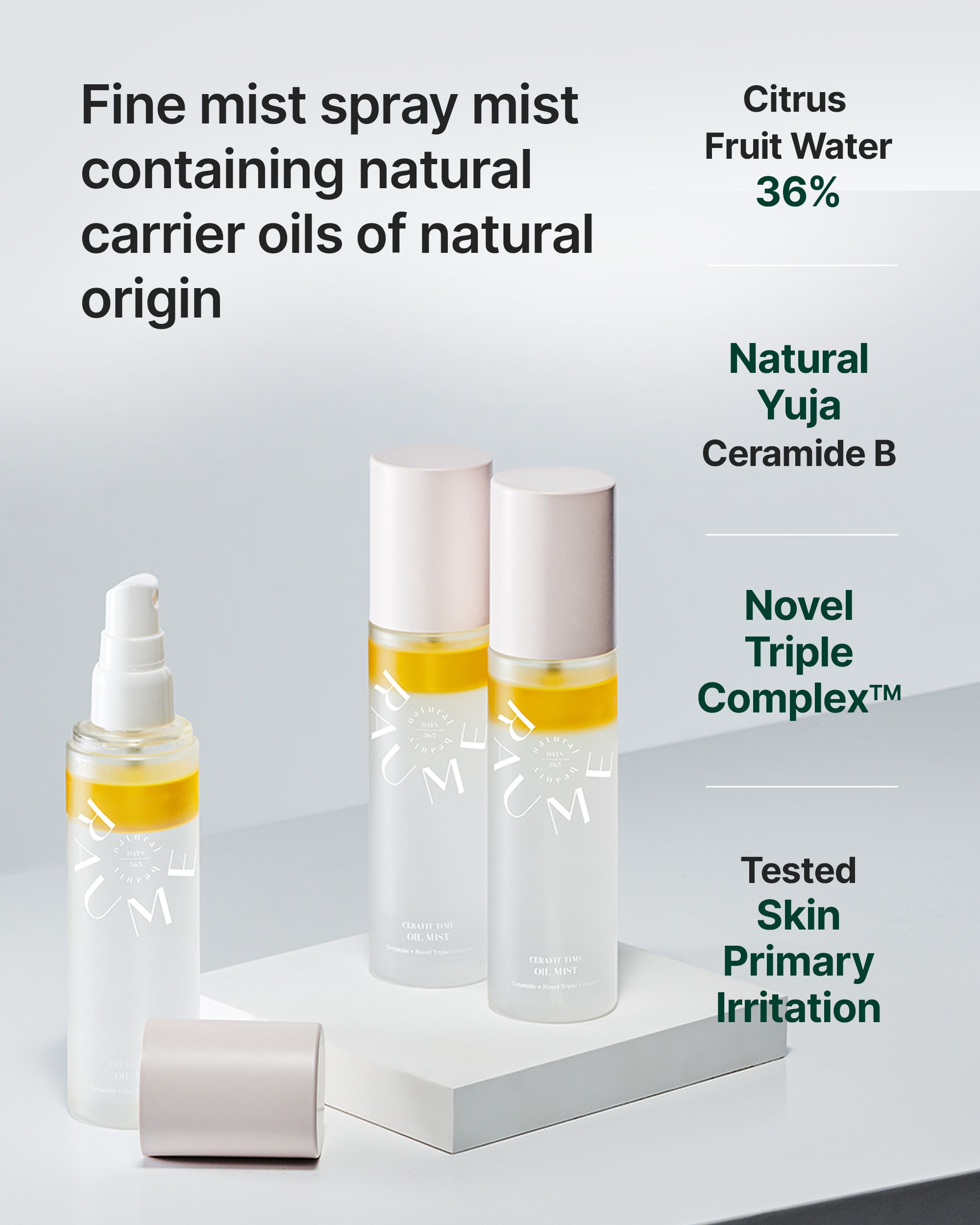 Cerafit Time Dual-Layer Glow Facial Oil Mist